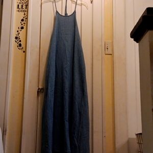 Denim Halter Dress